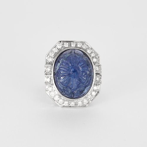 Bague 54.5 BAGUE TANZANITE DIAMANTS 58 Facettes 32300355