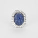 54.5 Bague tanzanite diamants 58 Facettes 32300355