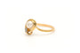 Bague 49 Bague contemporaine or jaune, perle et diamant baguette 58 Facettes B642