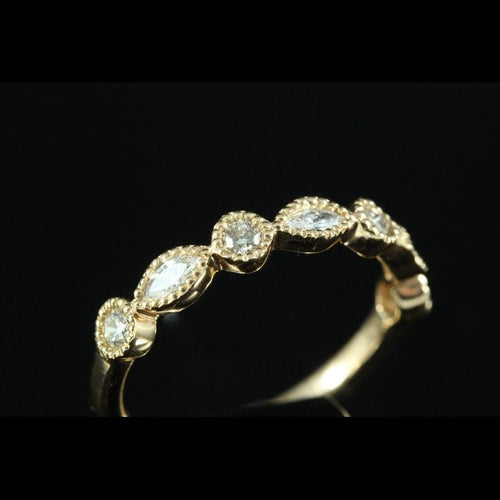 Bague 52 Bague or rose diamants 58 Facettes R1454