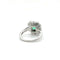 Bague 53 Bague Marguerite Or blanc Émeraude 1,69 carats et Diamants 58 Facettes 1.0000493/1