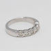 Bague 53 demi-alliance en or avec diamants 58 Facettes E363491A