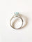 Bague 49 Bague or blanc aigue-marine 2.15 carats 58 Facettes
