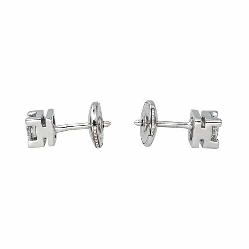 Boucles d'oreilles Boucles d'oreilles Puces Or blanc Diamant 58 Facettes 4520967RV