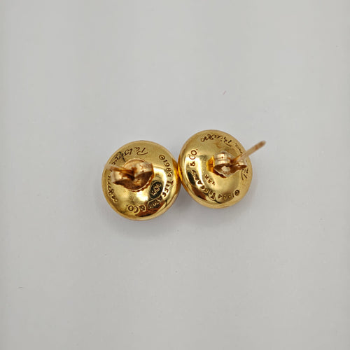 Boucles d'oreilles Boucles d'oreilles puces en perles et or jaune Tiffany & Co. 58 Facettes