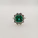 Bague Anello con Smeraldo di 2,48ct e Diamanti 58 Facettes