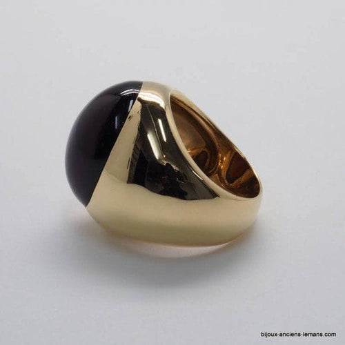 POMELLATO - Yellow gold garnet ring 