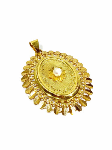 Pendentif Pendentif 2 ors et perle 58 Facettes