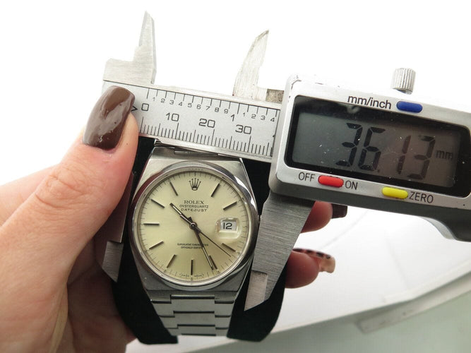 Montre vintage montre ROLEX 17000 oysterquartz datejust 36 mm acier  quartz 58 Facettes 270379