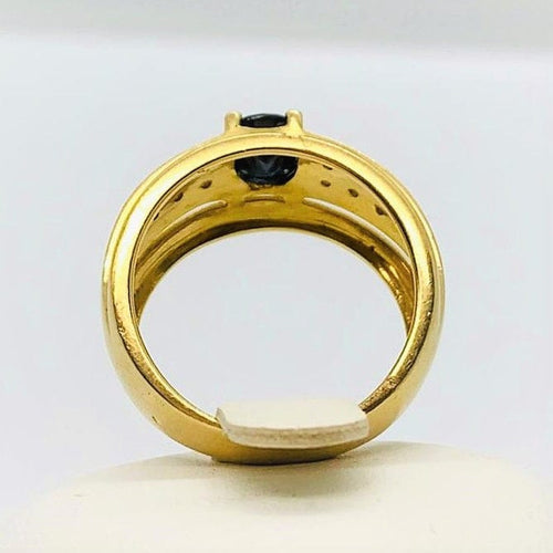 Bague Bague en Or jaune avec Saphir et Diamants 58 Facettes 20400000477