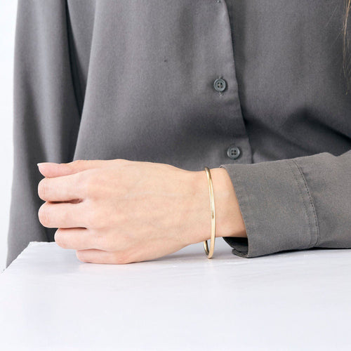 Bracelet Bracelet jonc or jaune 58 Facettes MAN1218