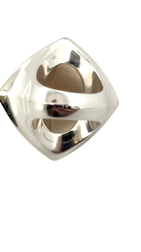 Bague 53 Bague Hermes en argent 58 Facettes