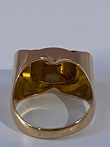 Bague 54 Bague Tank en or, diamants 58 Facettes