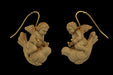 Boucles d'oreilles Antique Lava Cameos Gold Earrings 58 Facettes 7444