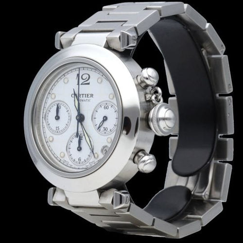 Montre Cartier Montre Pasha Chronograph 58 Facettes MT40718