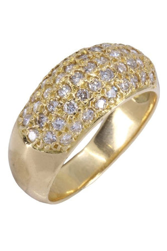 Bague 57 BAGUE JONC PAVAGE DIAMANTS 58 Facettes 082931