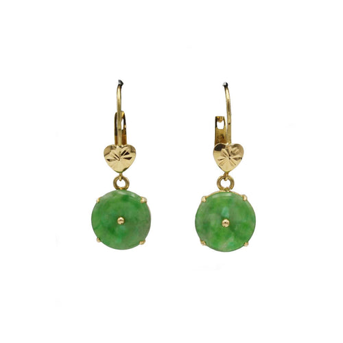 Boucles d'oreilles Boucles d'oreilles - Or & Jade 58 Facettes 250036R
