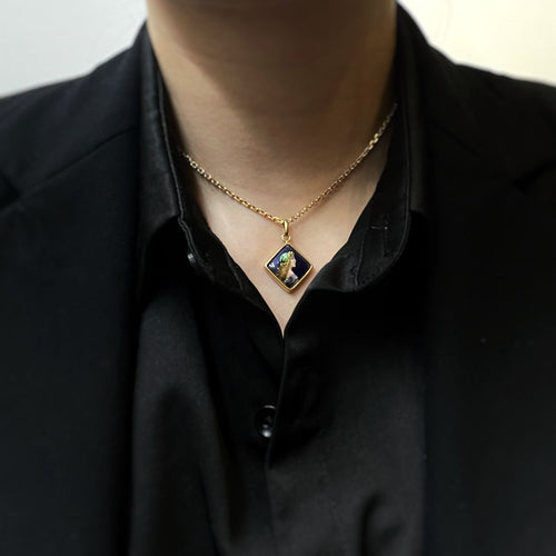 Pendentif Pendentif - Or Et Email 58 Facettes 170096R