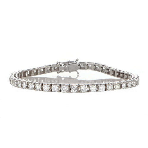Bracelet Bracelet en or blanc 18 carats et diamants naturels 58 Facettes