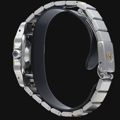 Montre Cartier Montre Santos Dame Or Jaune 18K Et Acier 58 Facettes MT41532