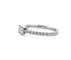Bague 53 Cartier - Solitaire en platine et diamants 58 Facettes