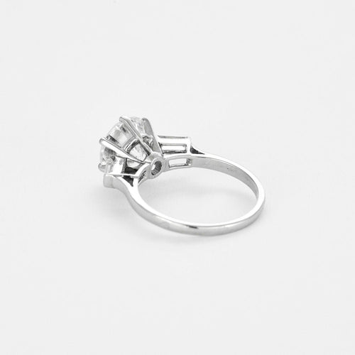 Bague 50 Solitaire en platine et diamants 58 Facettes 240752