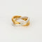 52 MELLERIO - L'Annel - Bague croisée or jaune, or blanc et diamants 58 Facettes J1YW203-0D52