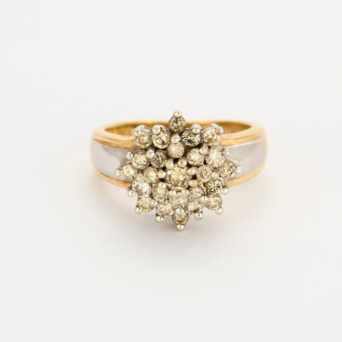 Bague 50 Bague "Chardon" or jaune et diamants 58 Facettes GU20