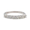 Bague 52 Bague Demi alliance Or blanc Diamant 58 Facettes 3743722CN