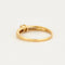 Bague 59 Bague or jaune ornée de diamants 58 Facettes 220-2