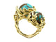 GILBERT ALBERT. Kollektion „Multi-billes“, Ring Toi & Moi 18K Gelbgold 