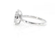 Bague 54 Bague entourage en or blanc avec diamants 58 Facettes 2005