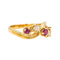 Bague 51.5 Bague Or jaune Rubis, Diamant 58 Facettes 3954560RV