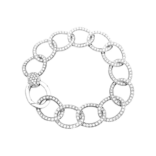 Bracelet Bracelet Pomellato, "Brera", or blanc et diamants. 58 Facettes 35151