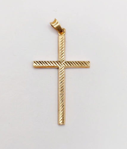 Pendentif Pendentif croix vintage or rose finement travaillé 58 Facettes A06345