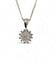 Collier Collier chaîne + Pendentif fleur en or et diamants 58 Facettes