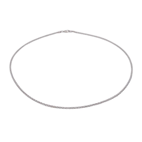 Collier Collier Maille palmier Or blanc 58 Facettes 3528937RV