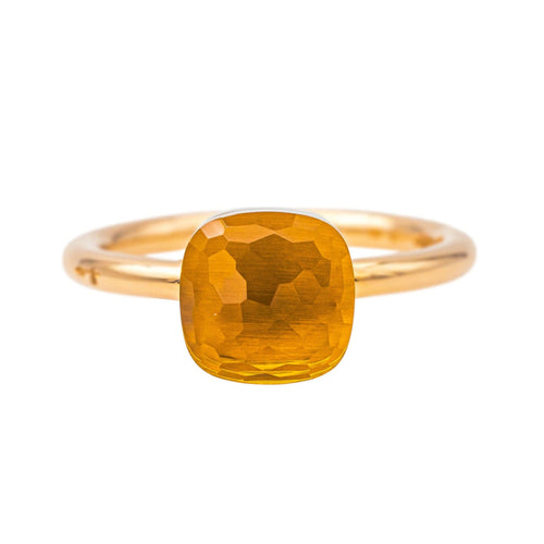 Bague 55 Pomellato Bague Nudo Ou Citrine Rose 58 Facettes 4343108RV