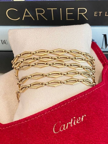Collier Collier CARTIER « c De Cartier » en or jaune 18k 58 Facettes