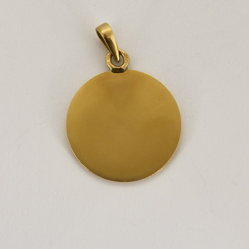 Pendentif Augis - Médaille d'Amour - Pendentif en Or jaune, rubis et diamants 58 Facettes B250683