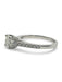 51 Bague solitaire or blanc diamant 1,36 ct 58 Facettes 00019701