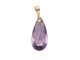 Pendentif Pendentif en or jaune et Améthyste briolette 58 Facettes 33208