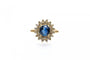 Bague Bague avec saphir et diamants en or jaune 14 carats 58 Facettes 11772