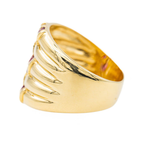 Bague 54 Bague Or jaune Rubis, Diamant 58 Facettes 2975520CN