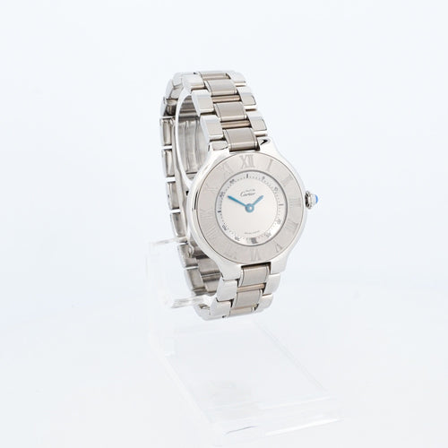 Montre CARTIER - Montre Must 21 - Silver dial - SM 58 Facettes