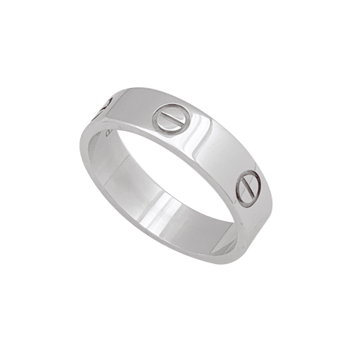 Bague 61 Bague Cartier, "Love Classique", or blanc. 58 Facettes 34384