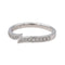 Bague 48.5 Bague Demi alliance Platine Diamant 58 Facettes 3705723CN