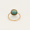 Bague 54 Bague en Or jaune et turquoise 58 Facettes NAR0624