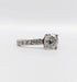 Bague 49 Bague solitaire or blanc diamant de 1,15 carat - certificat 58 Facettes A04032