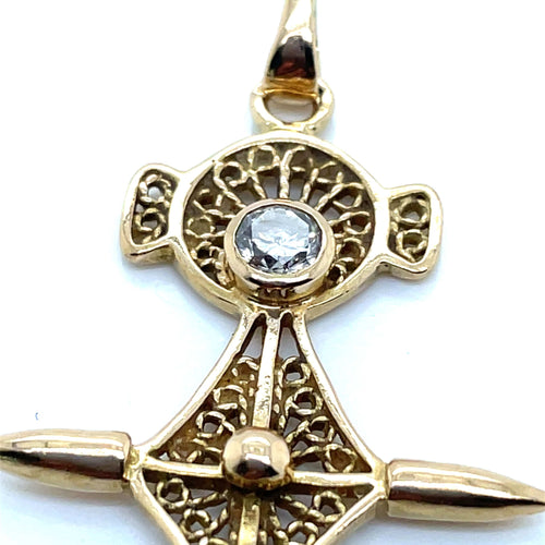 Pendentif Pendentif Croix d'Agadez Diamant 58 Facettes
